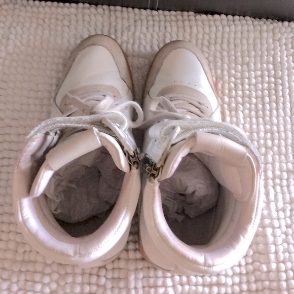 Reebok Alicia Keys Hightop Wedged Sneakers White/chalk Size 8 - Picture 9 of 15